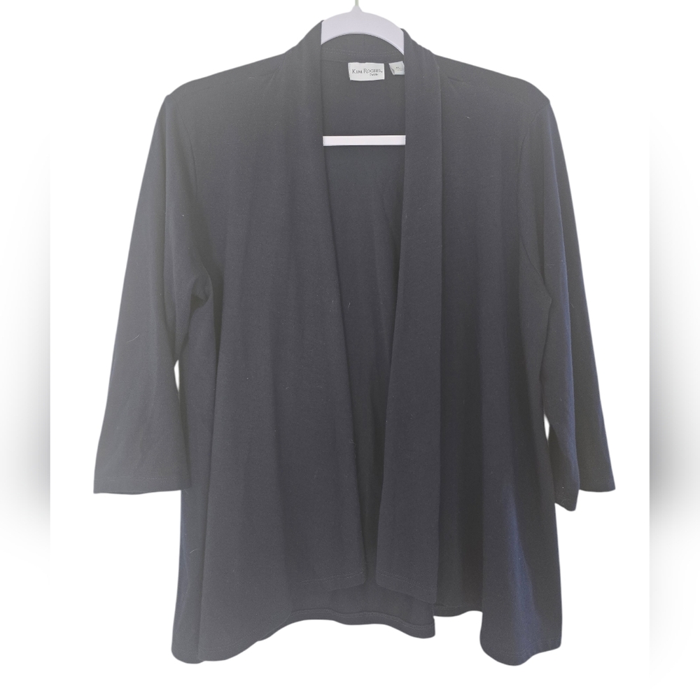 Kim Rogers top sweater, Navy Blue, PL size (runs around 12-14 in size).